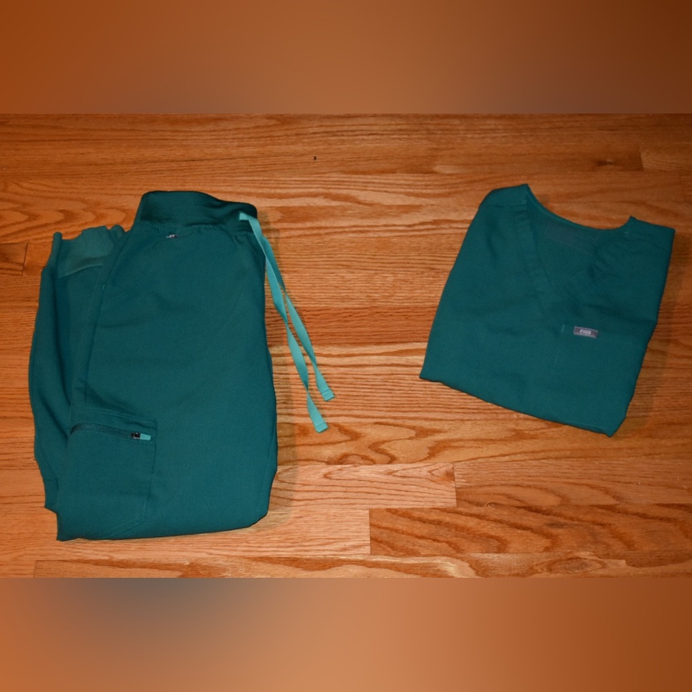 Figs Scrub Set Hunter Green